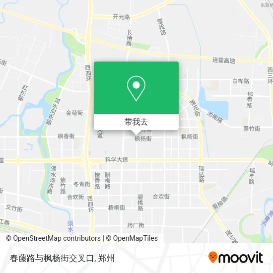 春藤路与枫杨街交叉口地图