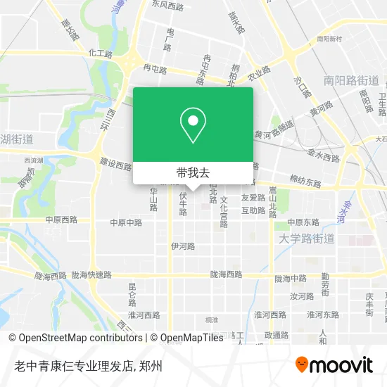老中青康仨专业理发店地图