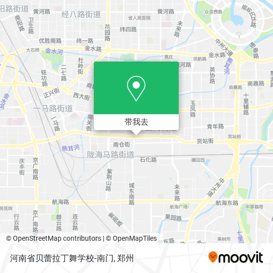河南省贝蕾拉丁舞学校-南门地图