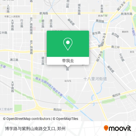 博学路与紫荆山南路交叉口地图