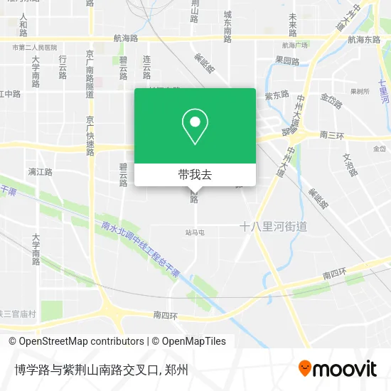 博学路与紫荆山南路交叉口地图