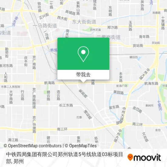 中铁四局集团有限公司郑州轨道5号线轨道03标项目部地图