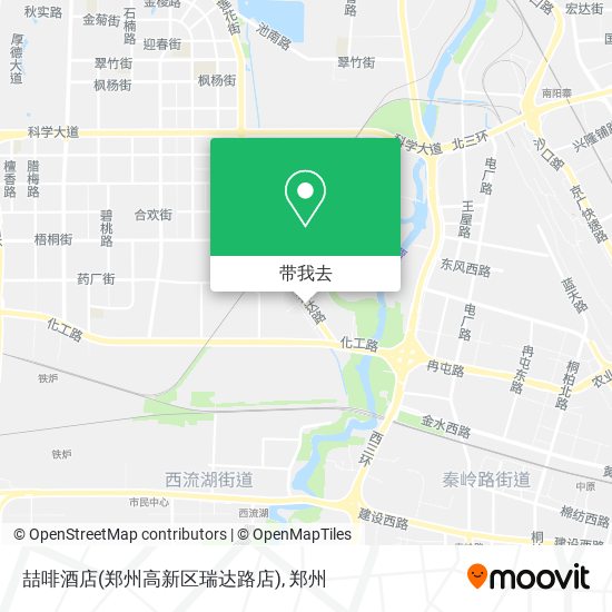喆啡酒店(郑州高新区瑞达路店)地图