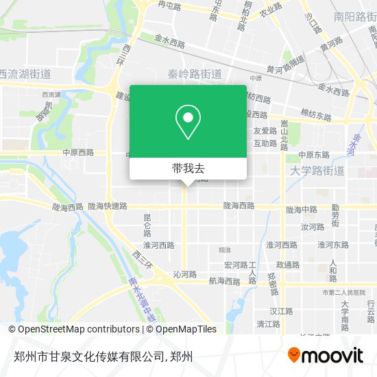 郑州市甘泉文化传媒有限公司地图