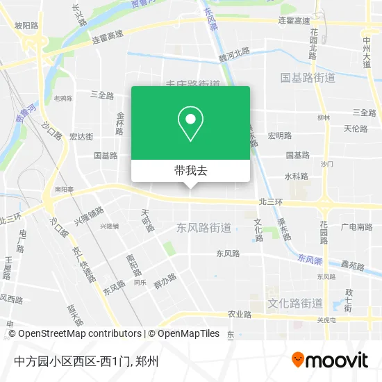 中方园小区西区-西1门地图