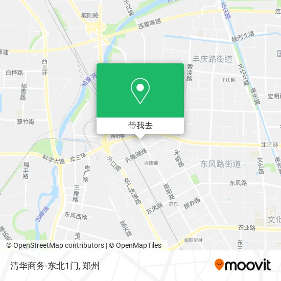 清华商务-东北1门地图