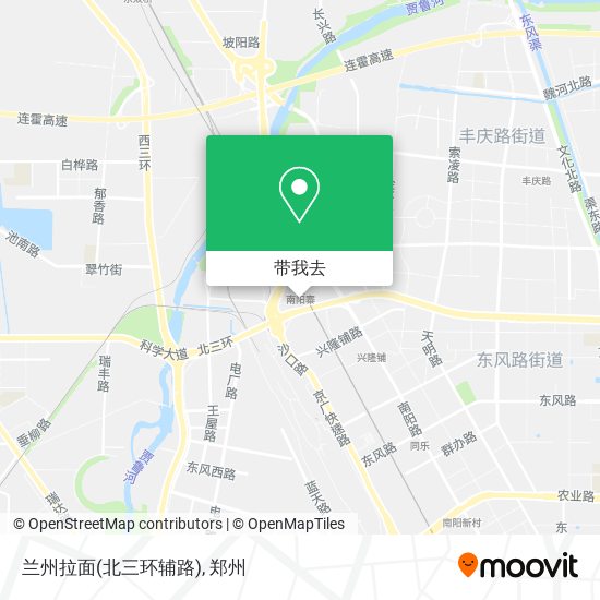 兰州拉面(北三环辅路)地图