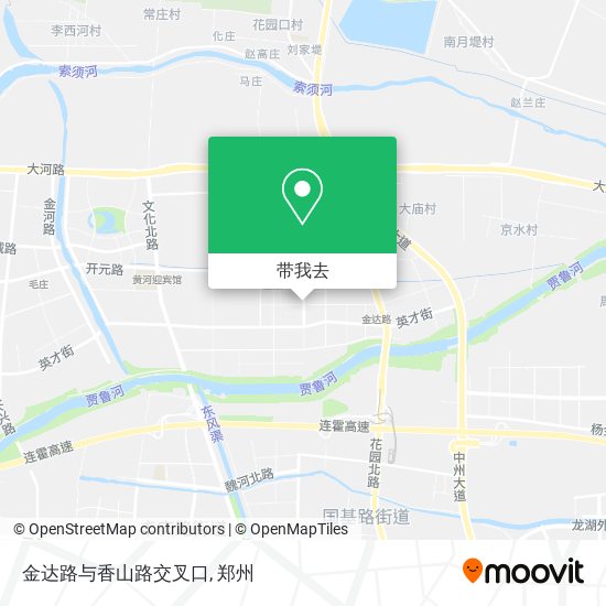 金达路与香山路交叉口地图