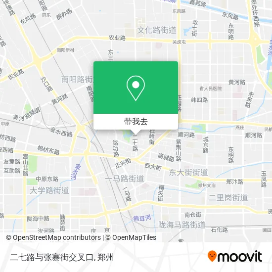 二七路与张寨街交叉口地图