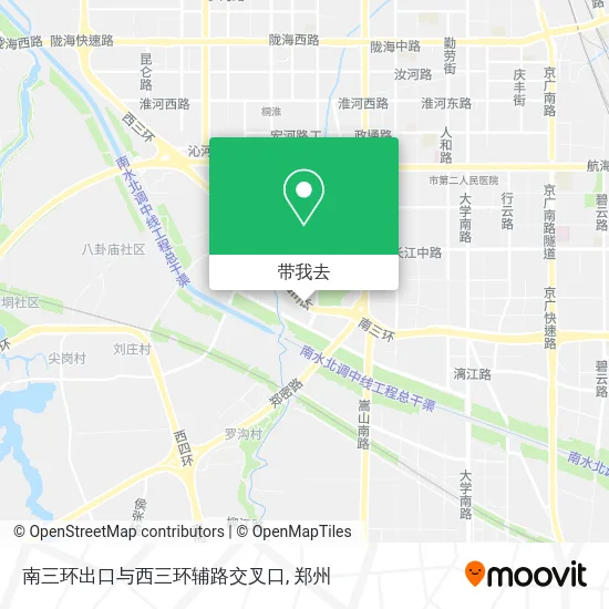 南三环出口与西三环辅路交叉口地图