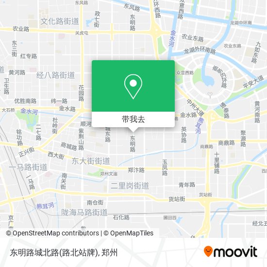 东明路城北路(路北站牌)地图