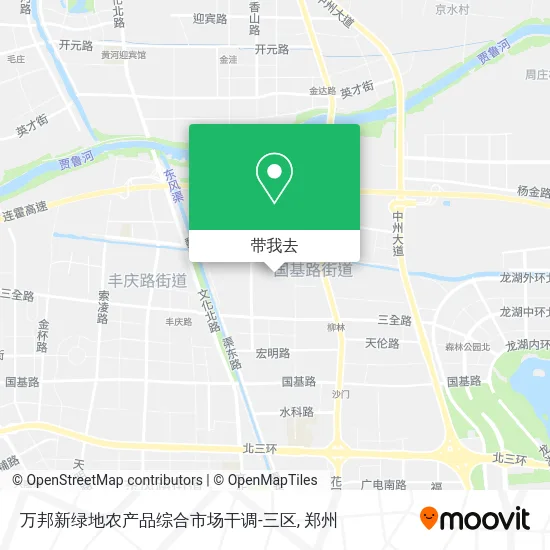 万邦新绿地农产品综合市场干调-三区地图