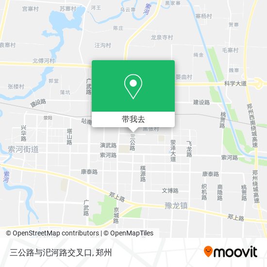 三公路与汜河路交叉口地图