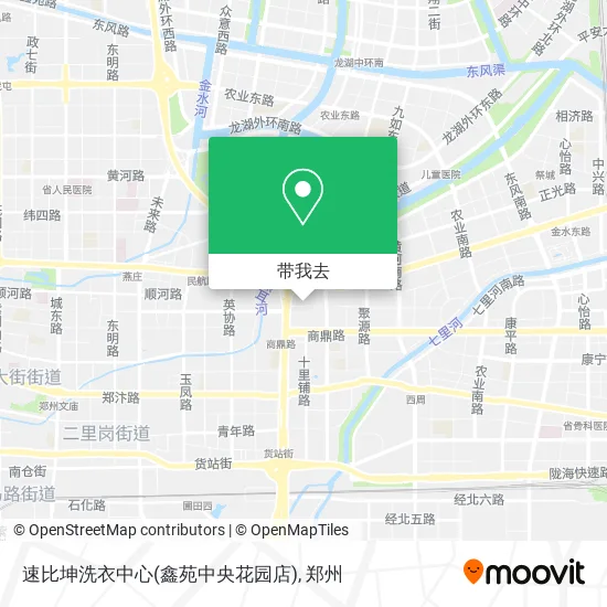 速比坤洗衣中心(鑫苑中央花园店)地图