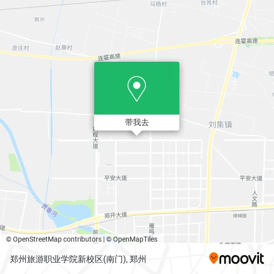 郑州旅游职业学院新校区(南门)地图