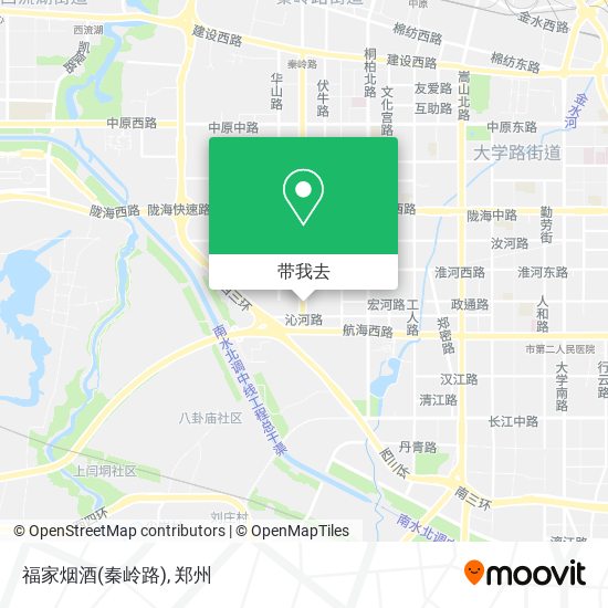 福家烟酒(秦岭路)地图