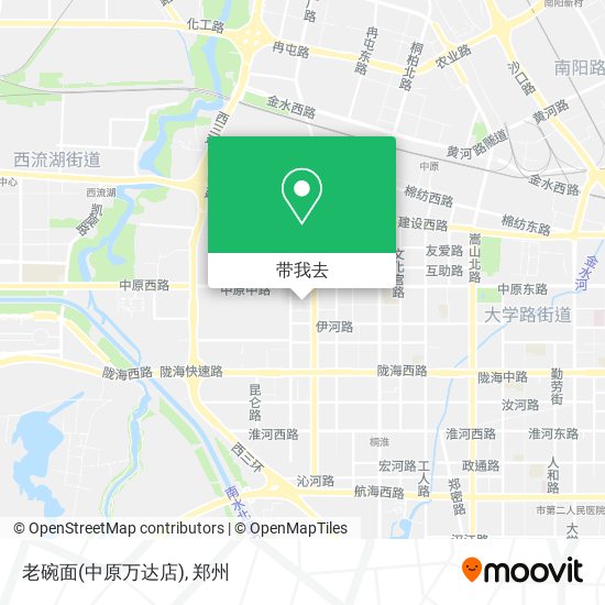 老碗面(中原万达店)地图