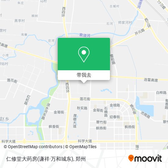 仁修堂大药房(谦祥·万和城东)地图