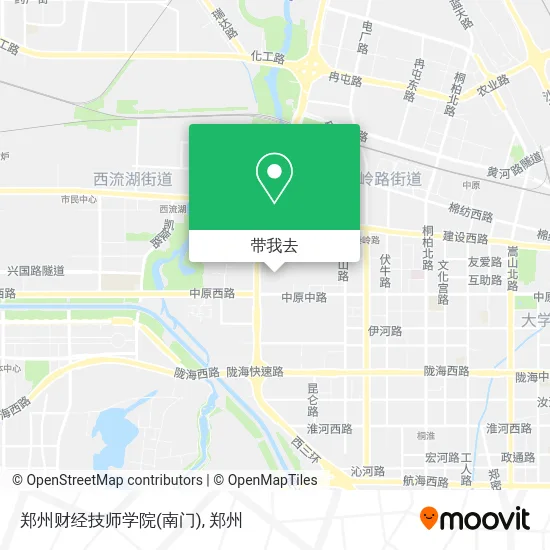 郑州财经技师学院(南门)地图