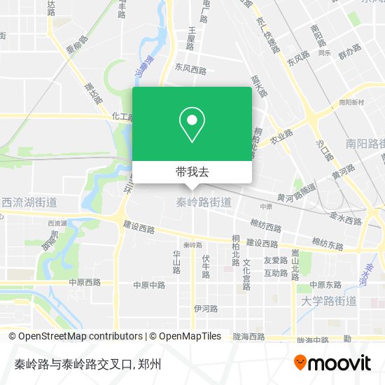 秦岭路与泰岭路交叉口地图