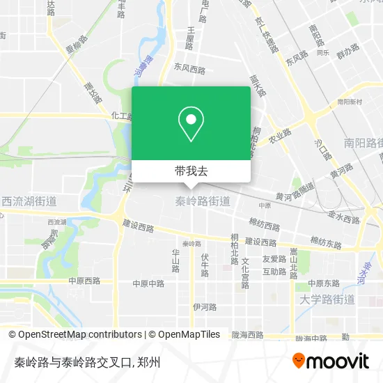 秦岭路与泰岭路交叉口地图