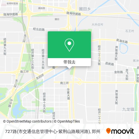 727路(市交通信息管理中心-紫荆山路顺河路)地图