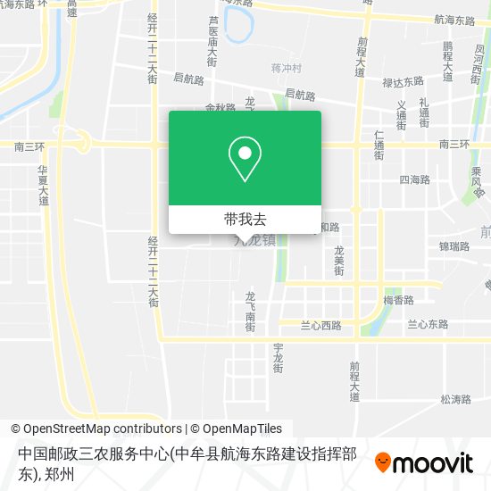 中国邮政三农服务中心(中牟县航海东路建设指挥部东)地图