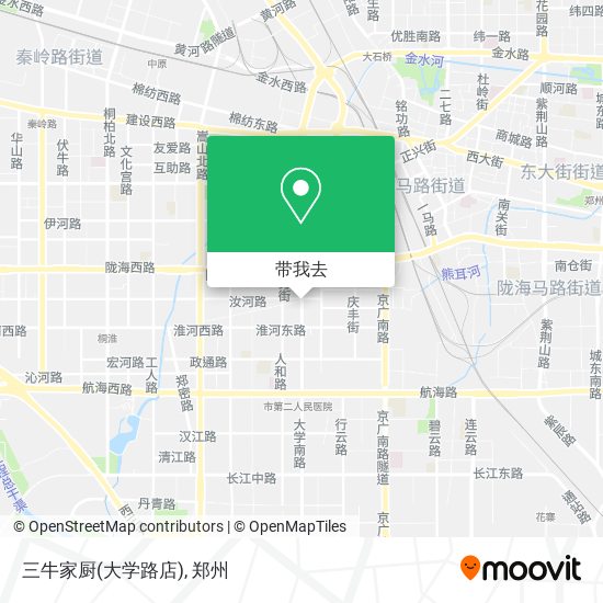 三牛家厨(大学路店)地图