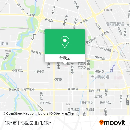 郑州市中心医院-北门地图