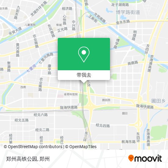郑州高铁公园地图