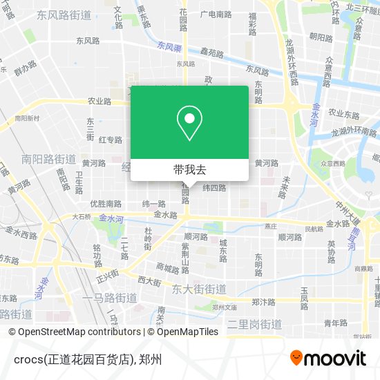 crocs(正道花园百货店)地图
