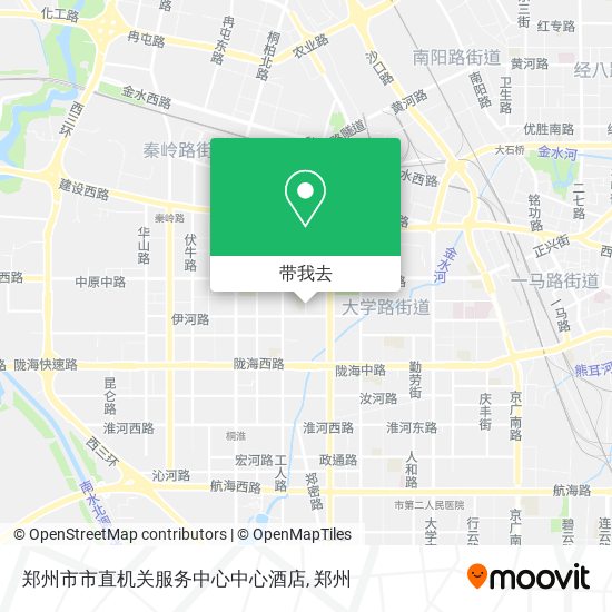 郑州市市直机关服务中心中心酒店地图