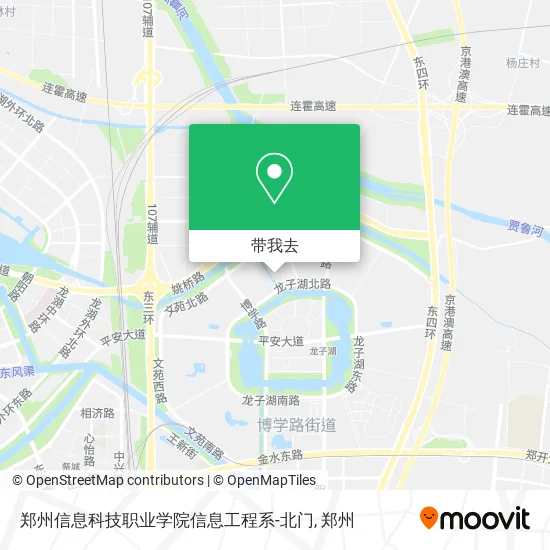 郑州信息科技职业学院信息工程系-北门地图