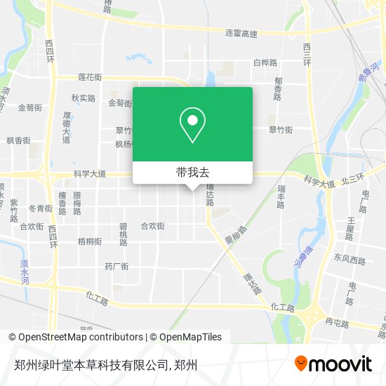 郑州绿叶堂本草科技有限公司地图