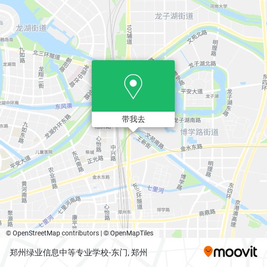 郑州绿业信息中等专业学校-东门地图