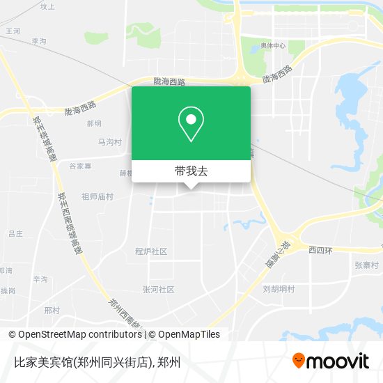 比家美宾馆(郑州同兴街店)地图