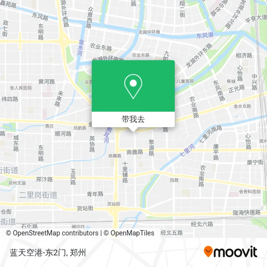 蓝天空港-东2门地图
