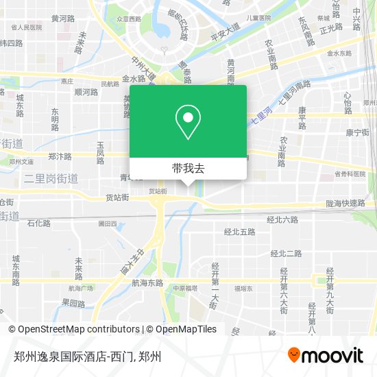 郑州逸泉国际酒店-西门地图