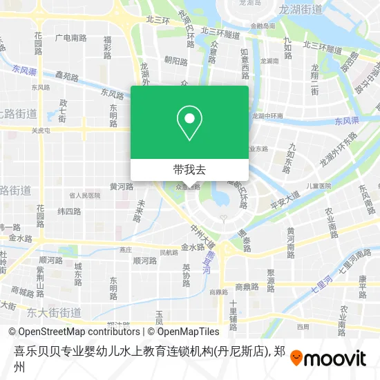 喜乐贝贝专业婴幼儿水上教育连锁机构(丹尼斯店)地图