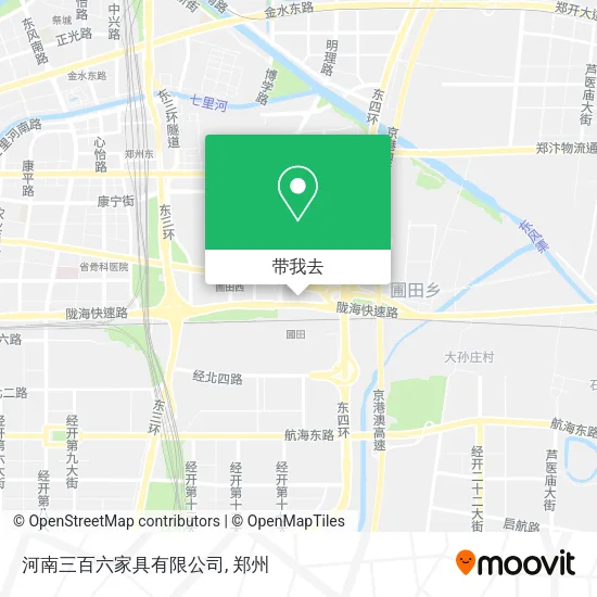 河南三百六家具有限公司地图