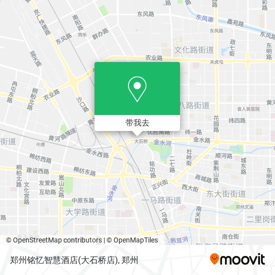 郑州铭忆智慧酒店(大石桥店)地图