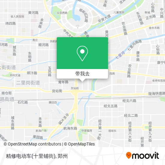 精修电动车(十里铺街)地图