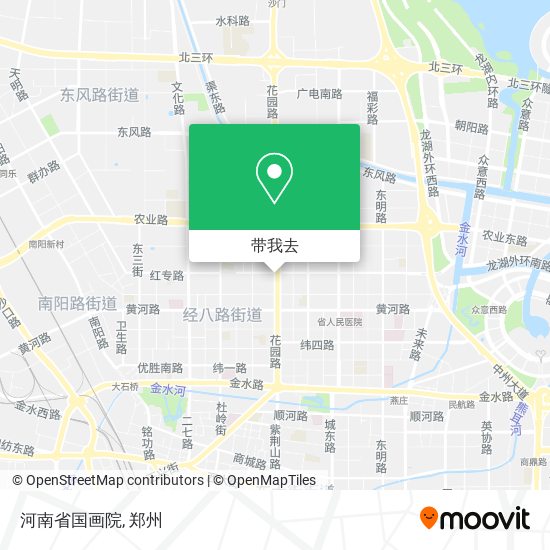 河南省国画院地图