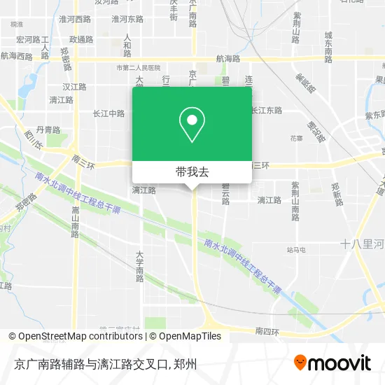 京广南路辅路与漓江路交叉口地图