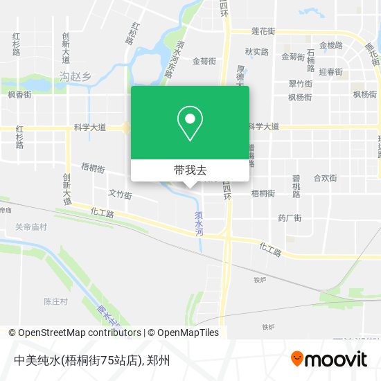 中美纯水(梧桐街75站店)地图
