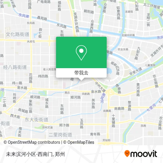 未来滨河小区-西南门地图