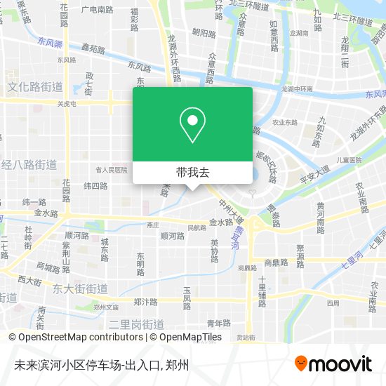 未来滨河小区停车场-出入口地图