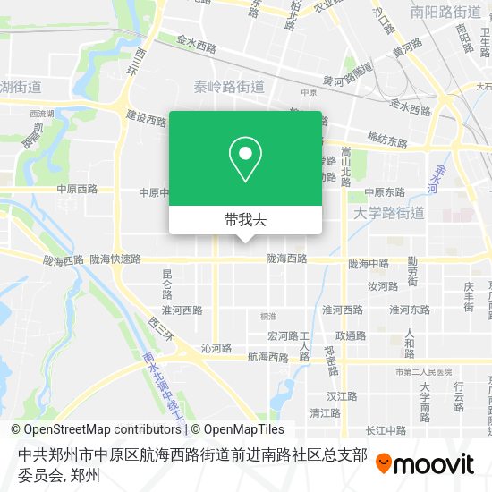 中共郑州市中原区航海西路街道前进南路社区总支部委员会地图