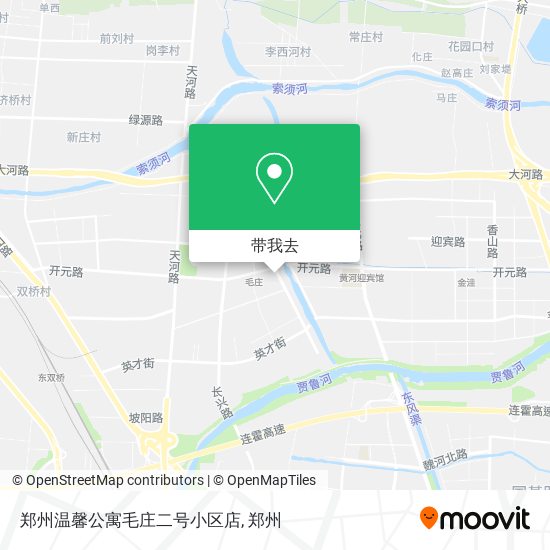 郑州温馨公寓毛庄二号小区店地图