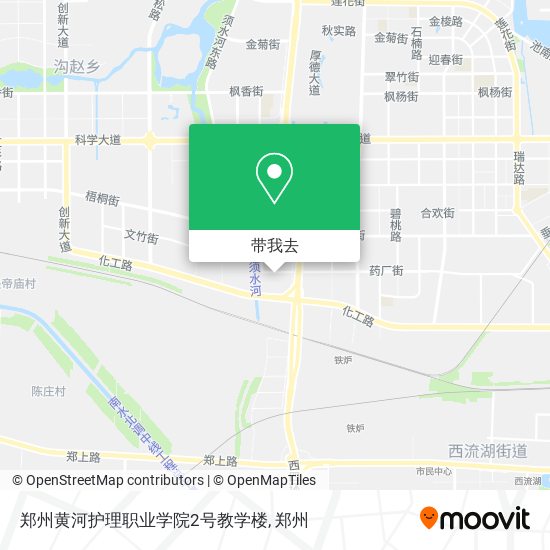 郑州黄河护理职业学院2号教学楼地图